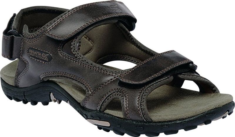 Regatta - Haris - Sandalen - Zwart - PU Leer - Lichtgewicht