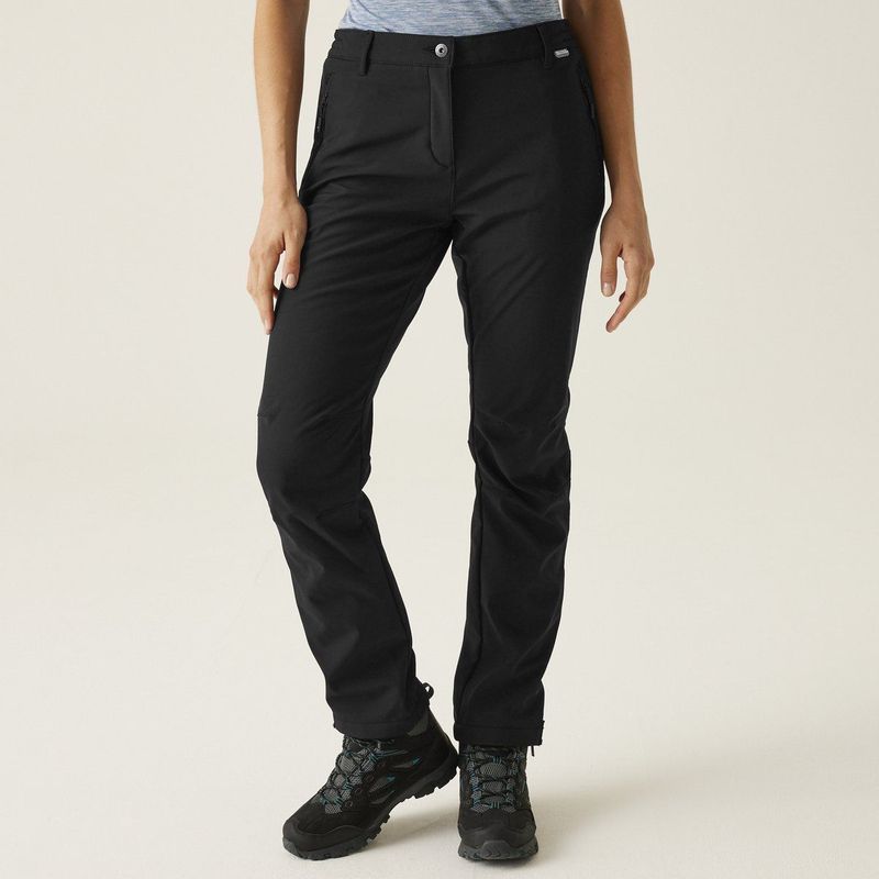 Regatta - Geo Softshell Trousers II - Korte Broek - Zwart - Waterafstotend - Winddicht