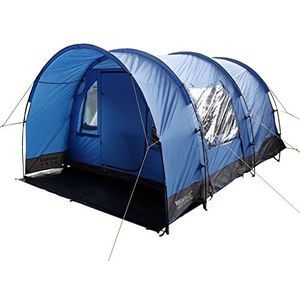Regatta Karuna Family Camping Tunnel tent, Nautical Grey/Laser Blue, 4 personen