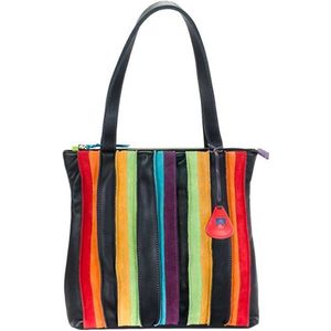 MyWalit Medium Schoudertas / Crossbodytas Dames - Leer - Laguna - Print