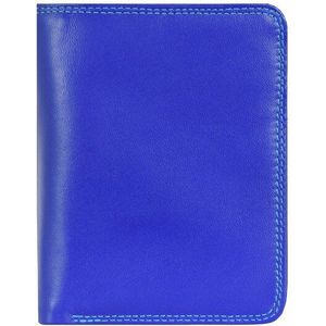 mywalit - Lederen damesportemonnee - Medium Wallet w/Zip Around Purse - 231-92 - Seascape, blauw, Eén Maat