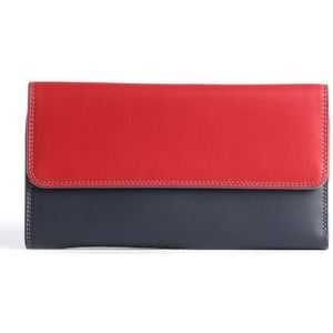 Mywalit Tri-fold Zip Wallet Leren Portemonnee 17 cm royal