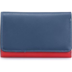 Mywalit Medium Tri-Fold Wallet Outer Zip Portemonnee Royal