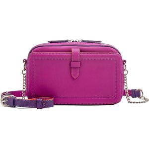 Mywalit Small Leather Shoulder Bag Sangria