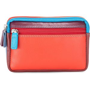 Mywalit Small Leather Double Zip Purse Pompeii