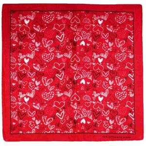 Zac's Alter Ego - Heart themed Bandana - Rood