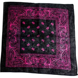 Zac's Alter Ego - Paisley Bandana - Zwart/Roze