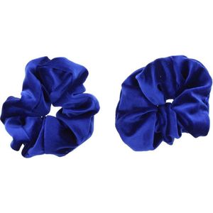 Zac's Alter Ego - Luxury velvet Haar scrunchie - Blauw