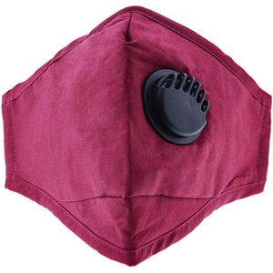 Zac's Alter Ego - Plain with valve Burgundy Masker - Mondkapje - Bordeaux rood