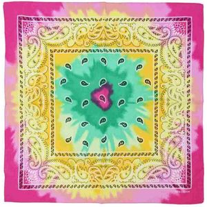 Zac's Alter Ego - Multicolour Tie Dye Paisley Bandana - Groen