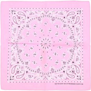 Zac's Alter Ego - Baby Pink alternative paisley Bandana - Roze