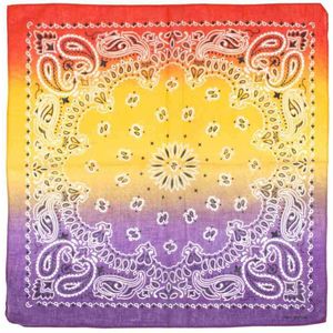 Zac's Alter Ego - Red, Yellow & Purple Tri Tone Paisley Bandana - Multicolours