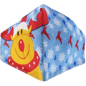 Zac's Alter Ego - Reindeer & Snowflakes Christmas Masker - Mondkapje - Multicolours