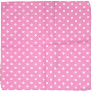 Zac's Alter Ego - Baby Pink Large Polka Dot Bandana - Roze