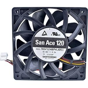 9GV1248P4J051 12cm 12025 48V 0.50A 4-wire large air volume server fan