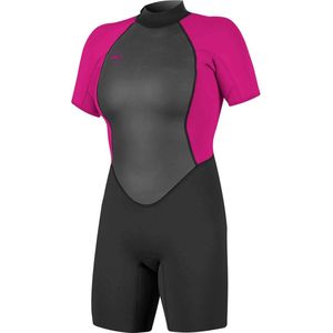 O'Neill Wetsuits Reactor II wetsuit dames met ritssluiting op de rug, zwart / bessen, maat 36