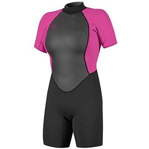 O'Neill Wetsuits Reactor II wetsuit dames met ritssluiting op de rug, zwart/rood, maat 38