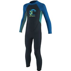 O'Neill Wetsuits Kids Peuter Reactor II Achterrits Volledig Wetsuit, Leiste/Licht Aqua/Oceaan, Maat 1