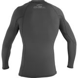 O'Neill - Basic Skins L/S Rashguard Surfshirt - Donkergrijs - Wit - 89% Polyester - 11% Elastaan
