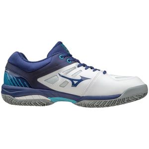 Mizuno Wave Exceed SL CC Tennisschoenen - Maat 46 - Mannen - wit/blauw