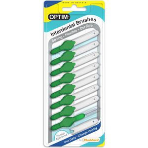 Stoddard Optim interdentale borsteltjes | interdentale ragers GROEN, 0,8 MM (8 stuks in verpakking)