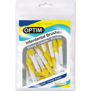 Stoddard Optim interdentale borsteltjes | interdentale ragers GEEL, 0,7 MM (25 stuks in verpakking)