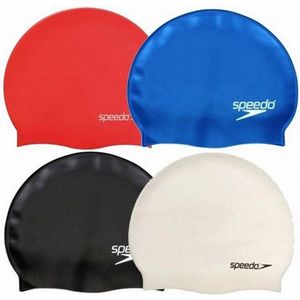 Speedo Plain Flat Silicone Badmuts Junior - geen keuze in kleur