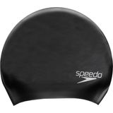 Speedo Long Hair Cap badmuts, uniseks, volwassenen, zwart, één maat