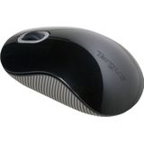 Targus Draadloze muis + USB-ontvanger, compacte muis met Blue Trace-technologie, ergonomische bureaumuis voor rechts- en linkshandigen - zwart, AMW50EU