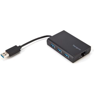Targus ACH122EUZ interface hub USB 3.2 Gen 1 (3.1 Gen 1) Type-A Zwart