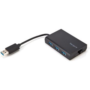 Targus USB 3.0 Met Gigabit Ethernet - USB Hub