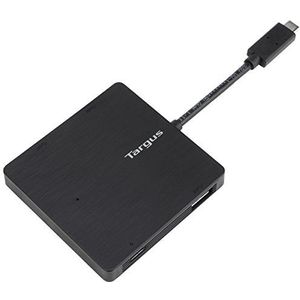 Targus ACH924EUZ USB-C-hub op 3 USB-poorten - zwart