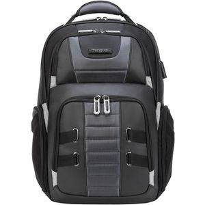 Targus TSB956GL DrifterTrek Versterkte laptoprugzak voor 11,6-15,6 inch (39,6 cm), met USB-oplaadlus, 27 liter, zwart