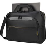 Targus CityGear tas 15-17,3 inch - laptoptas tot 17 inch - draagtas met gevoerde vakken en voorvakken - zwart