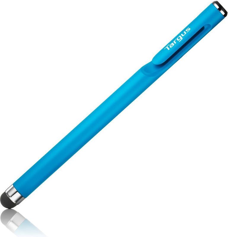 Targus Antimikrobieller glatter Stylus-Stift für Smartphones und Touchscreens, blau extrem leicht zum Skizzieren, Notieren, Fotobearbeiten