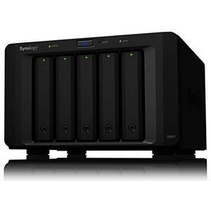 Synology DX517-RED NAS-systemen WD RED 15TB zwart