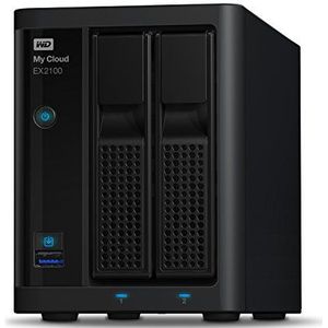 Western Digital 4TB My Cloud EX2100 Expert Series 2-Bay NAS harde schijf - LAN - WDBWAZ0040JBK-EESN