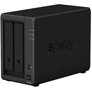 Synology DS720+ 24 TB 2 Bay Desktop NAS-oplossing, geïnstalleerd met 2 x 12 TB Toshiba N300-schijven