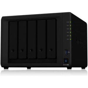 Synology DS1520+/10TB IW 5 Bay NAS-systeem met 5 x 2TB Seagate IronWolf harde schijven