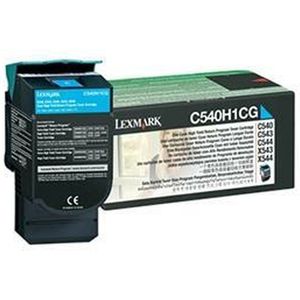 LEXMARK C540, C543, C544, X543, X544 tonercartridge cyaan high capacity 2.000 pagina's 1-pack return program