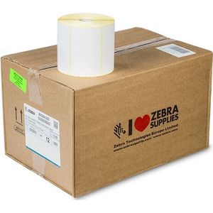 Zebra - 800264-255 - Labeletiketten - Wit - 102x64mm - Doos a 12 Rollen