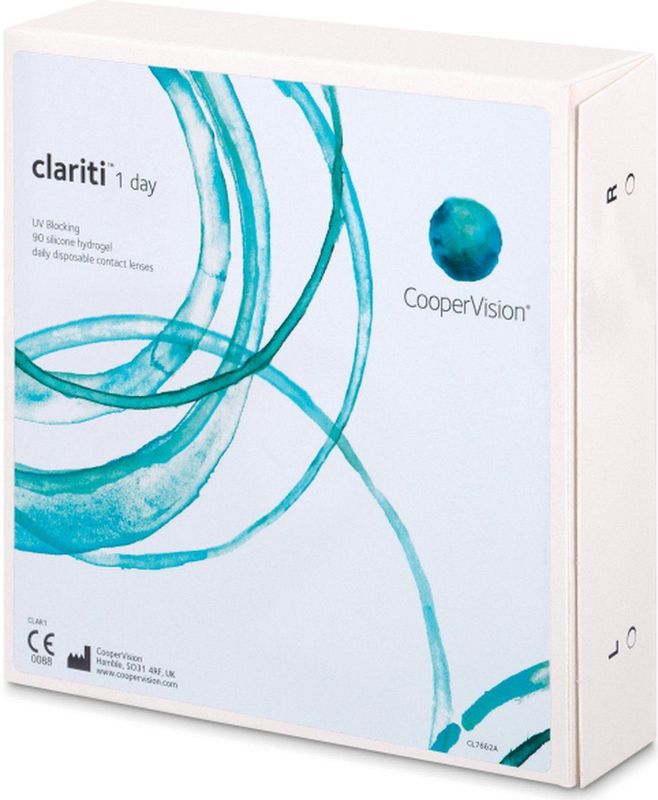 Clariti 1 day (90 lenzen) - daglenzen, silicone hydrogel sferische en asferische sport, Somofilcon A
