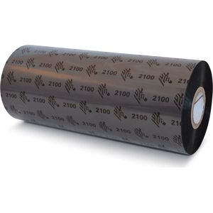 Zebra - 2100 Standaard - Etiketteringstape - Zwart - 450 Meter