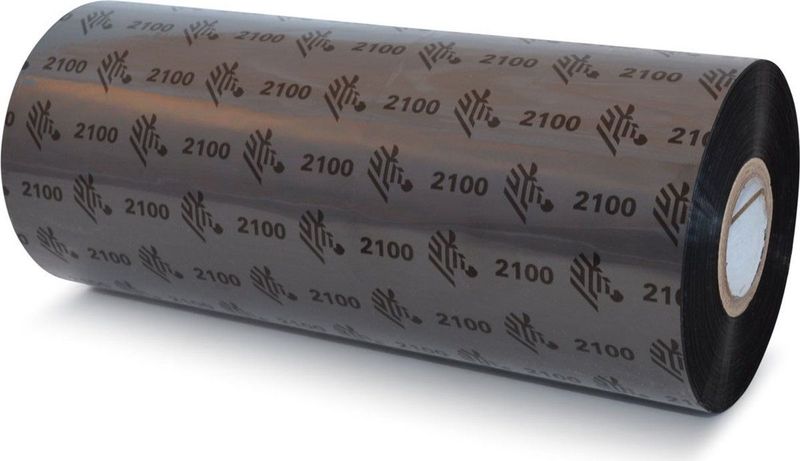 Zebra - 2100 Standaard - Etiketteringstape - Zwart - 450 Meter