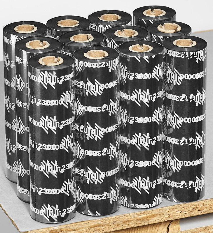 Zebra - 3200 - Wax/Hars Ribbon - 110 mm x 74 m - 12 Ribbons