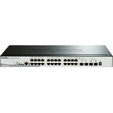 D-Link netwerk-switches POE, 28x10/100/1G, 2 x 10G SFP+, 2 x SFP SmartPro Stackable Switch