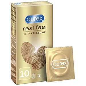 Durex Real Feel Latexvrije condooms voor een natuurlijk huidgevoel, latexvrij (1 x 10 stuks)