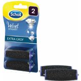 Scholl Velvet Smooth - Navulling Elektrische Eeltverwijderaar - Extra Grof - Voetvijl - 2 Stuks