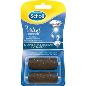 Scholl Velvet Smooth - Navulling Elektrische Eeltverwijderaar - Extra Grof - Voetvijl - 2 Stuks