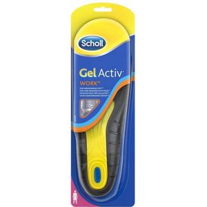 Scholl - Gel Activ Inlegzolen Work - Vrouw - Zwart - 1 Paar